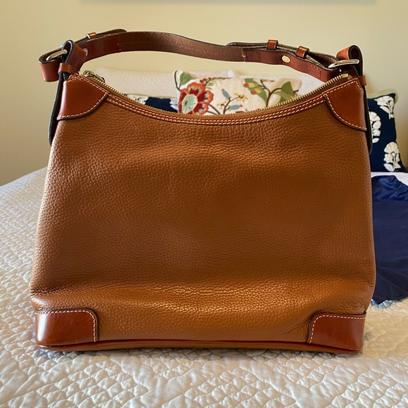 Dooney & Bourke Pebble Grain Small Hobo Shoulder Bag Purse  Dooney & Bourke Caramel Leather Hobo Purse